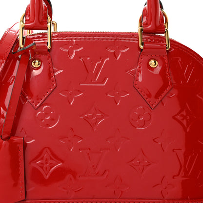 Louis Vuitton Vernis Alma BB Cherry 9 of 13