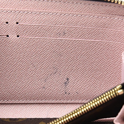 Louis Vuitton Monogram Clemence Wallet Rose Ballerine 7 of 9
