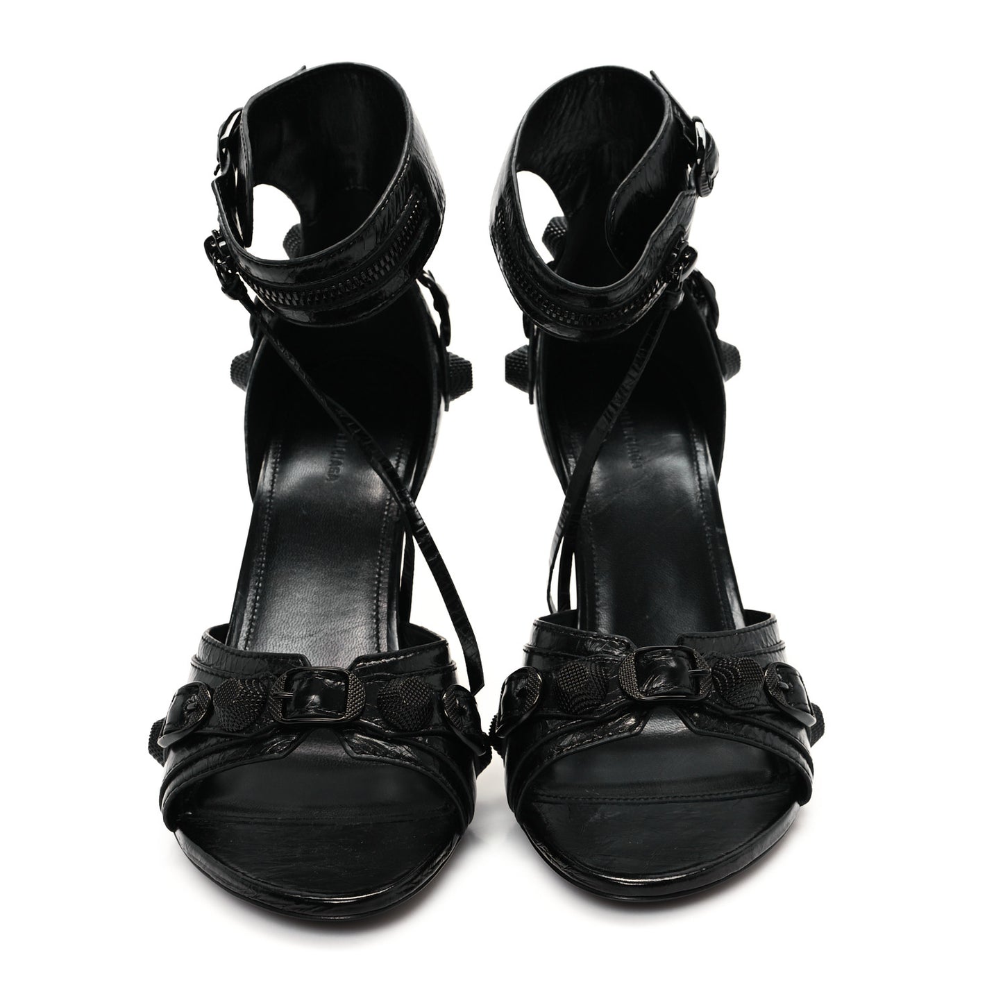 Agneau Arena Cagole 110mm Sandals 38 Black