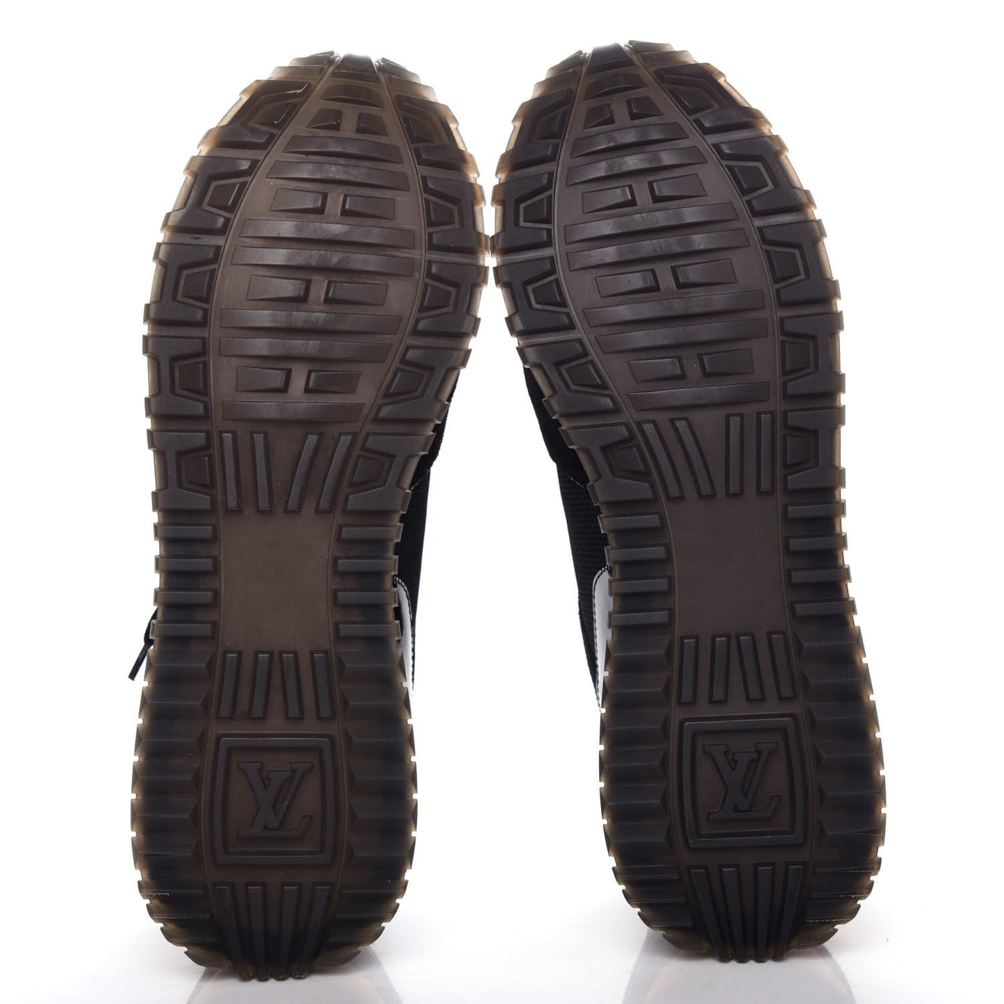 Suede Monogram Run Away Sneakers 37.5 Black