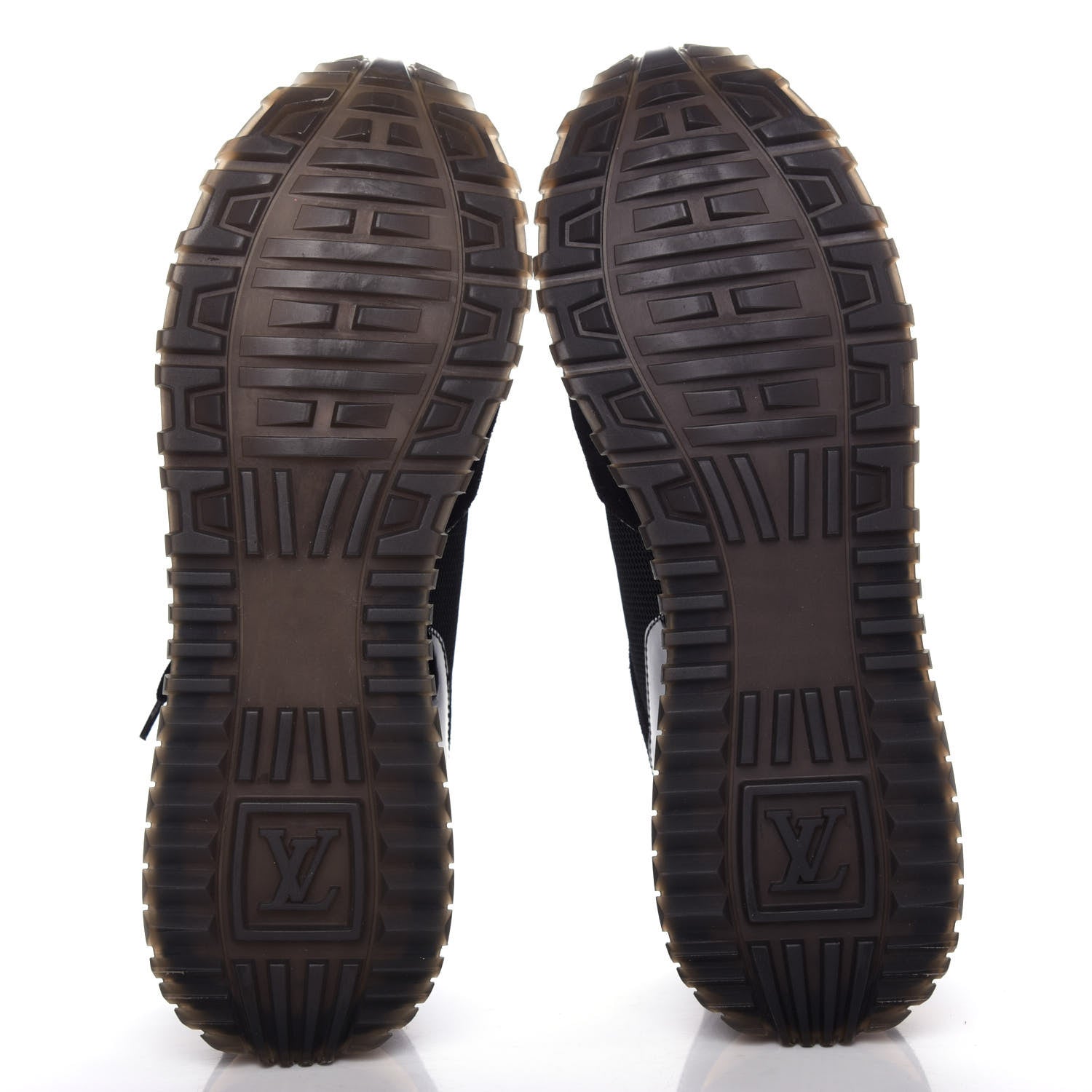 Louis Vuitton Suede Monogram Run Away Sneakers 37.5 Black 6 of 10