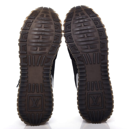 Louis Vuitton Suede Monogram Run Away Sneakers 37.5 Black 6 of 10