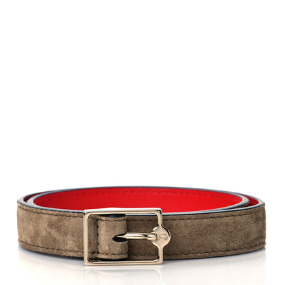 Christian Louboutin Raffia Suede Carasky Mini Shoulder Bag Crumble Gold 10 of 10