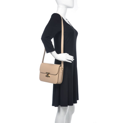 Celine Shiny Calfskin Large Triomphe Nude 2 of 14