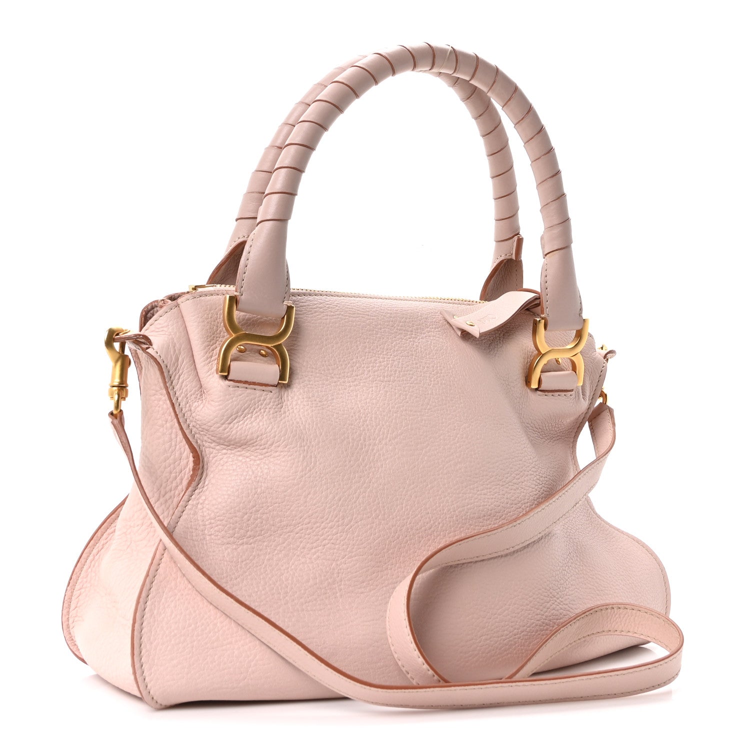 Chloe Calfskin Medium Marcie Satchel Nude Pink 1901857 – FASHIONPHILE
