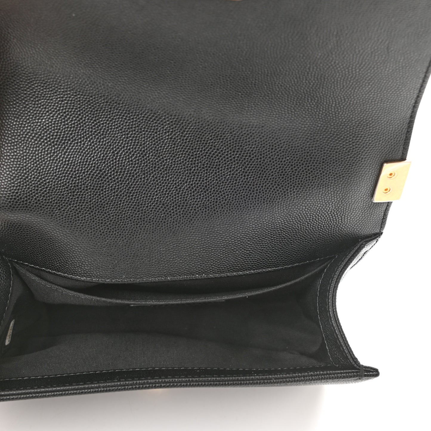 Caviar Quilted Small Boy Flap Black