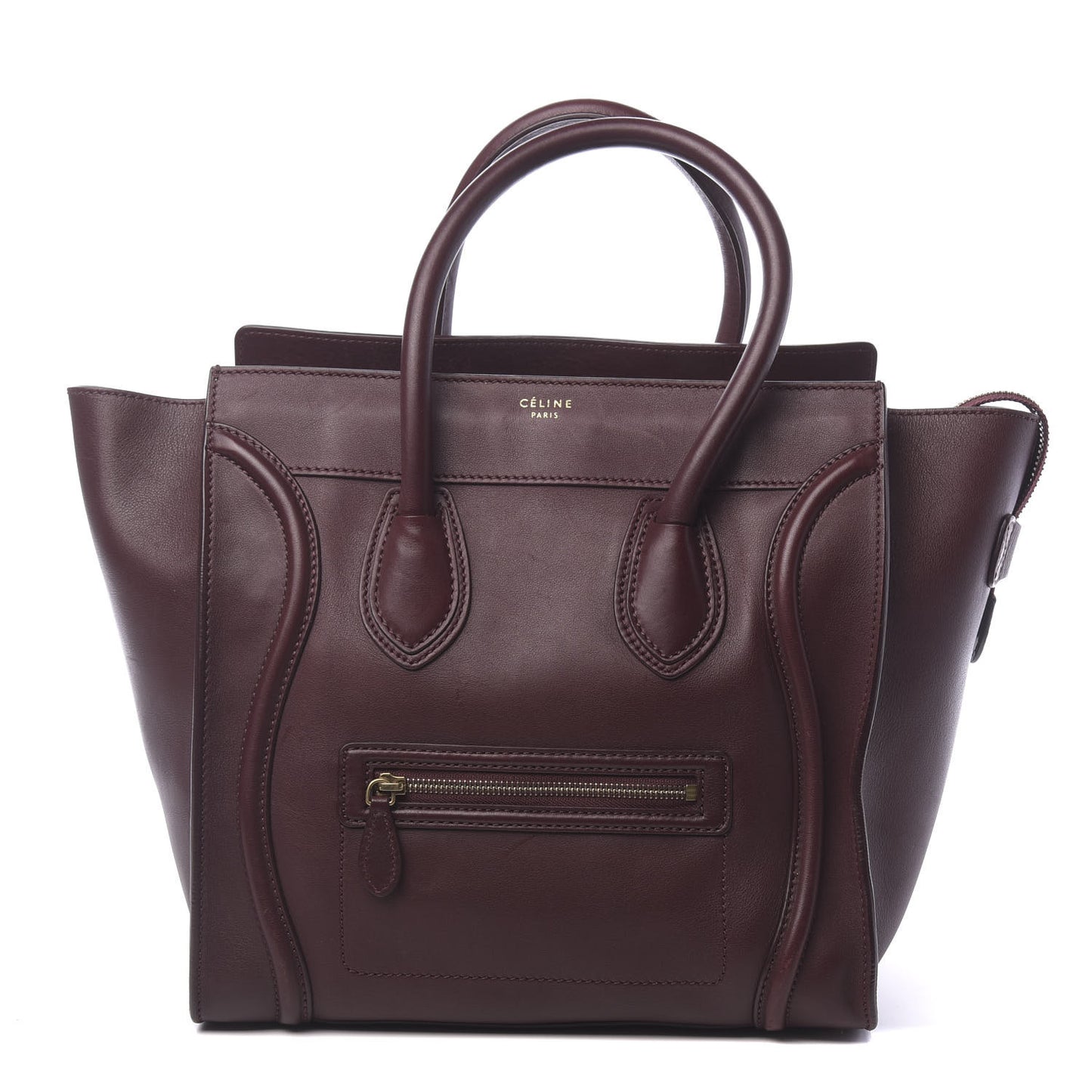 Smooth Calfskin Mini Luggage Burgundy