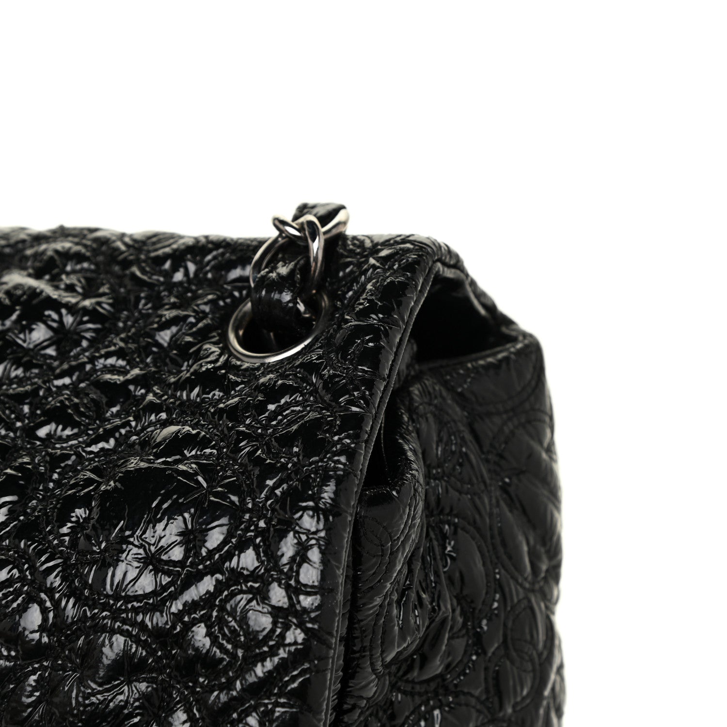 Chanel Vinyl Rock In Moscow Single Flap Black 7 of 17