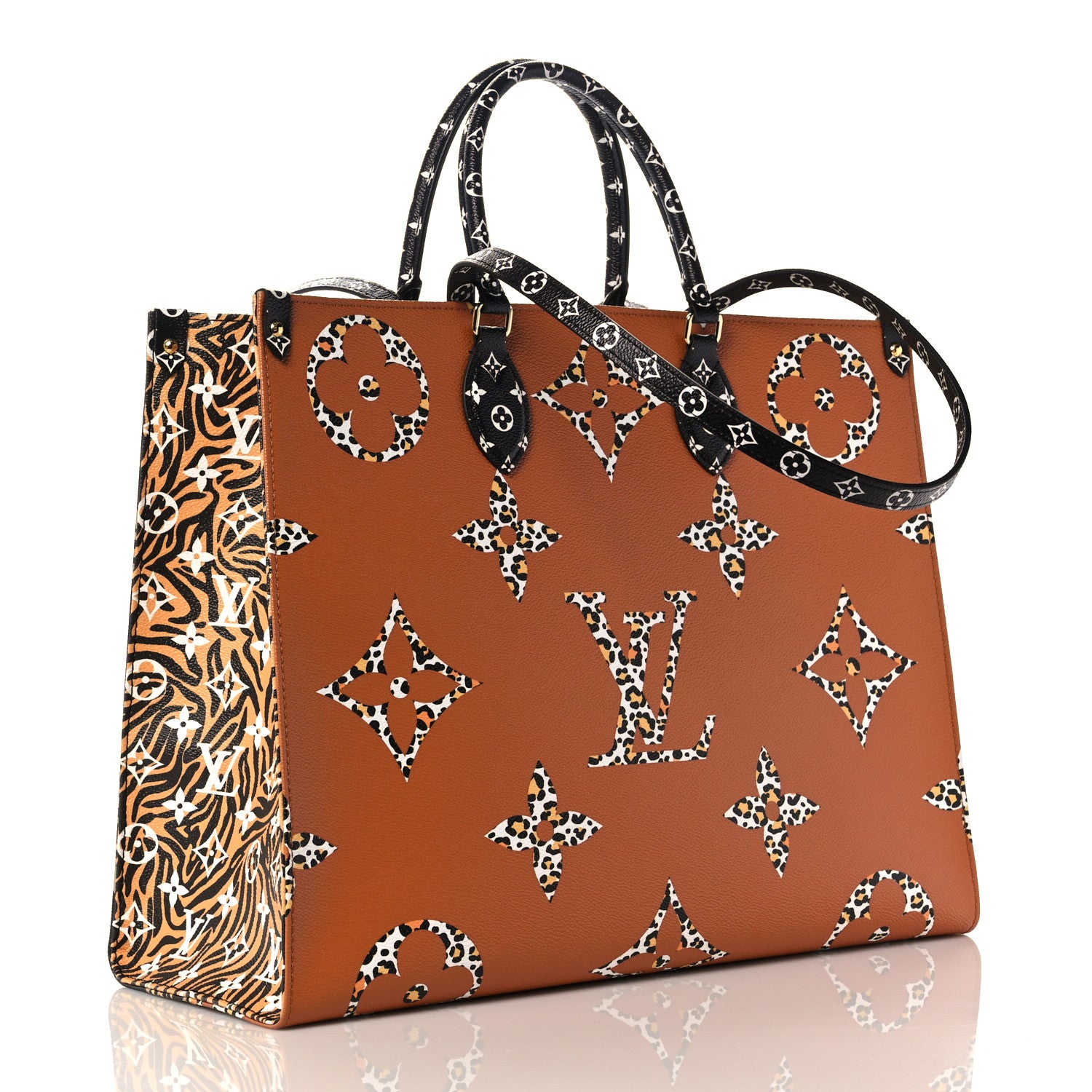 Louis Vuitton Monogram Giant Jungle Onthego GM Black 3 of 9