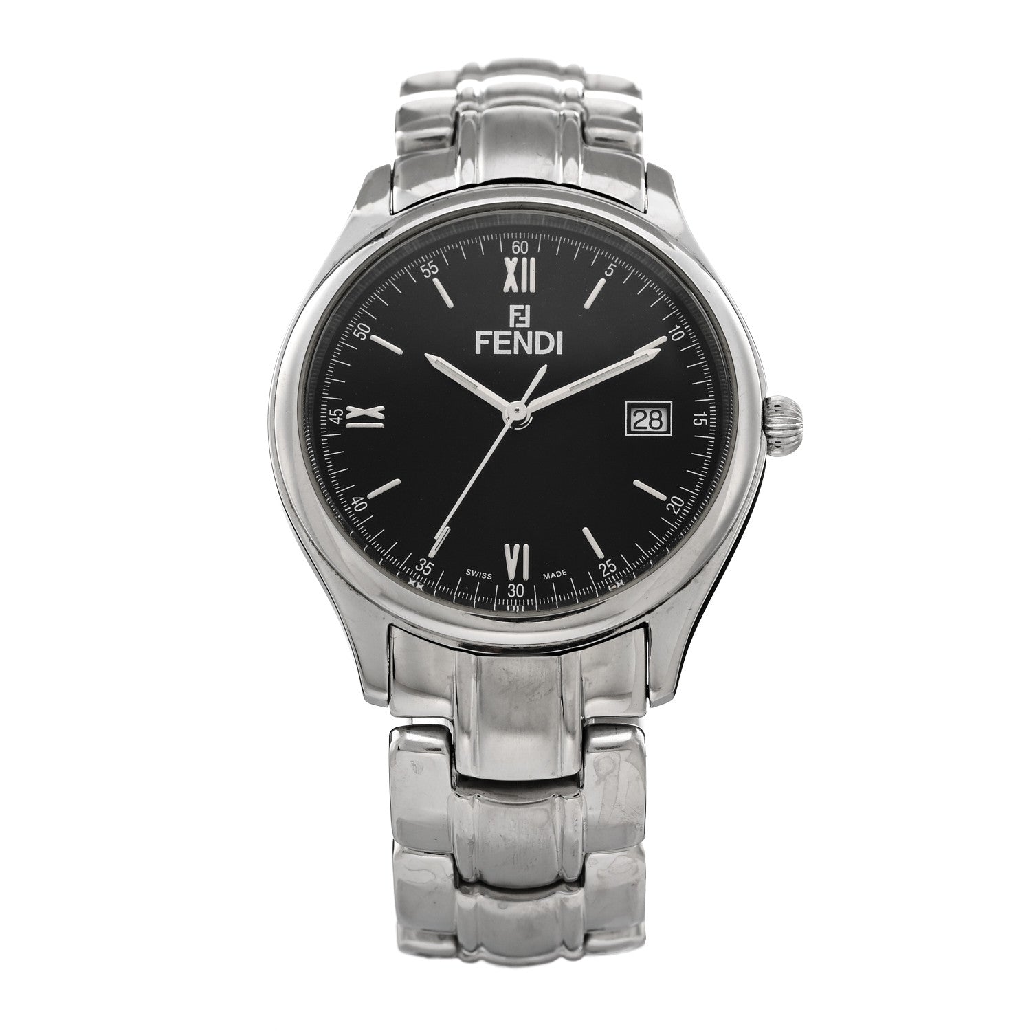 Fendi Stainless Steel 35mm 210G Orologi Quartz Watch Black 1 of 5