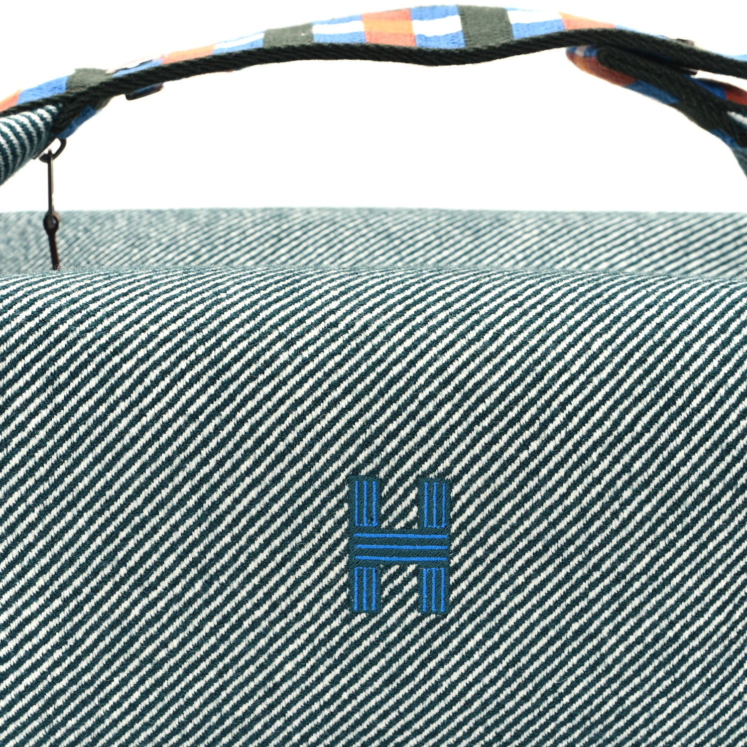 Hermes Wool Large Bride-A-Brac H Natte Pouch Bleu 7 of 9