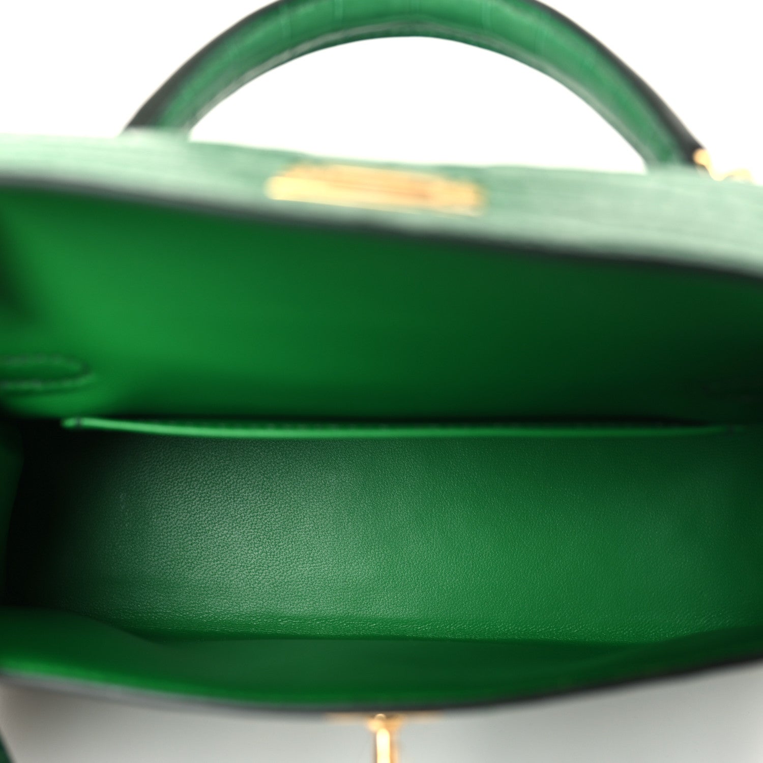 Hermes Matte Alligator Mini Kelly Sellier 20 Vert Cactus 5 of 10