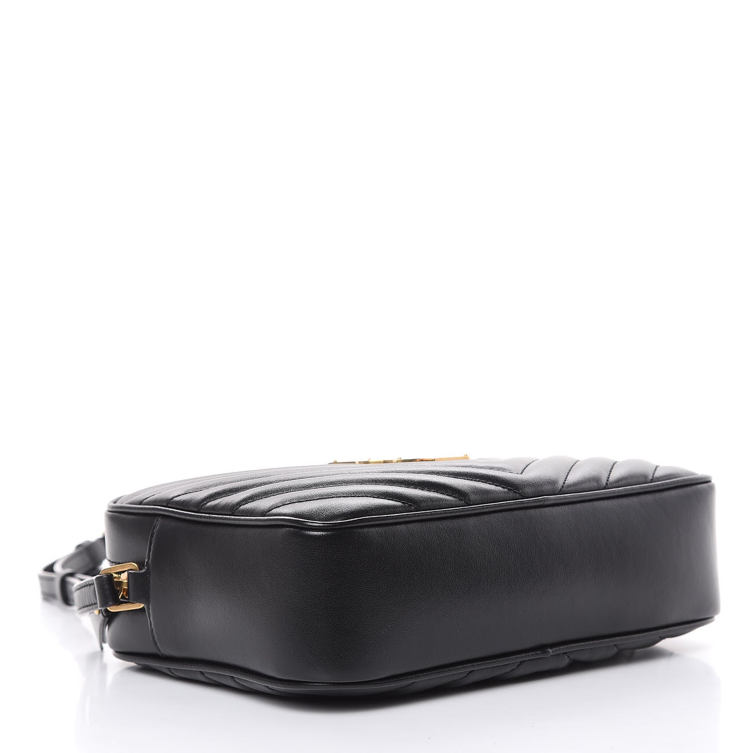 Saint Laurent Calfskin Matelasse Monogram Lou Camera Bag Black 4 of 9
