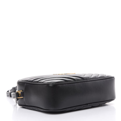 Saint Laurent Calfskin Matelasse Monogram Lou Camera Bag Black 4 of 9