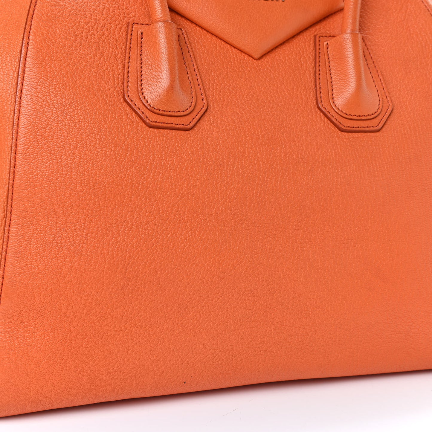 Sugar Goatskin Medium Antigona Orange