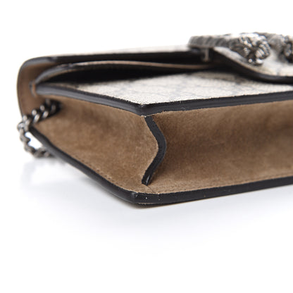 Gucci GG Supreme Monogram Super Mini Dionysus Shoulder Bag Taupe 8 of 9