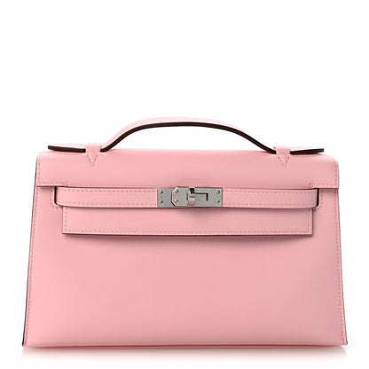 Hermes Swift Kelly Pochette Clutch Rose Sakura 1 of 11
