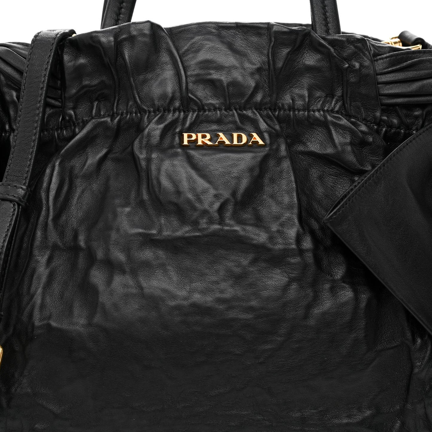 Nappa Antique Bow Tote Black