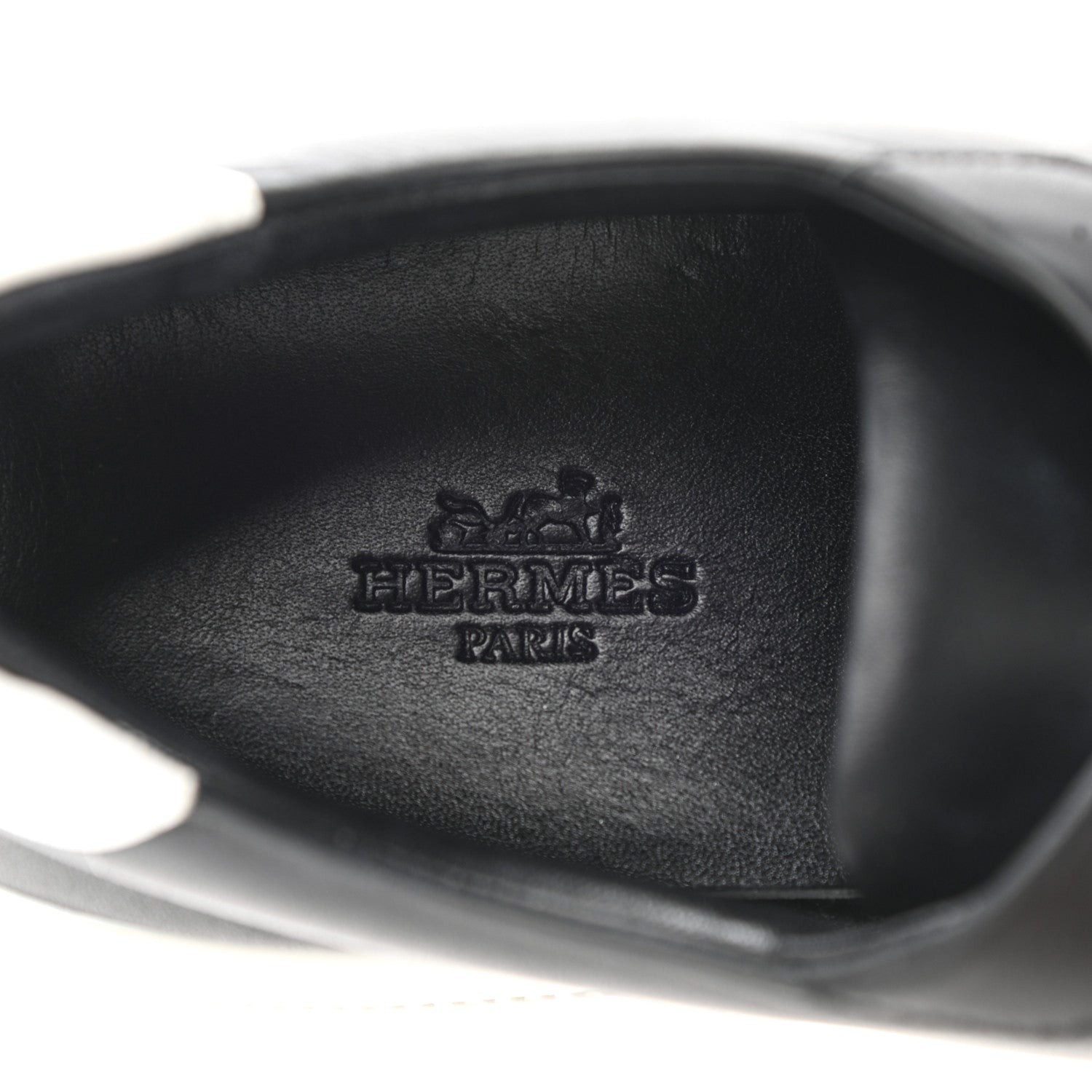 Hermes Calfskin Womens Dare Sneakers 39 Black White 7 of 9