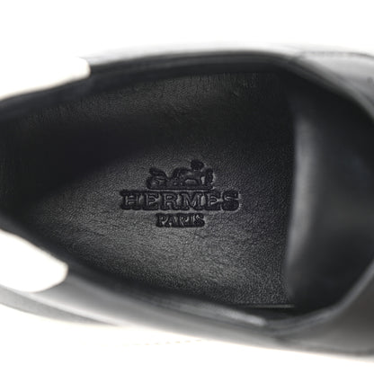 Hermes Calfskin Womens Dare Sneakers 39 Black White 7 of 9