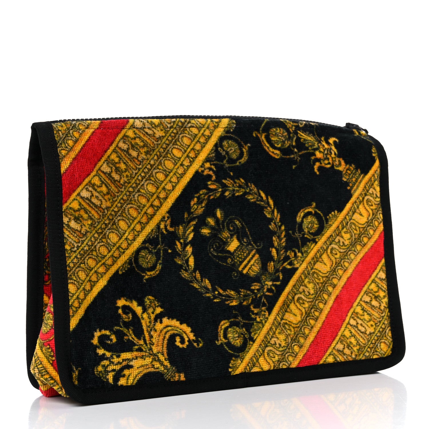 Versace Baroque Print Icon Pouch Red 3 of 8