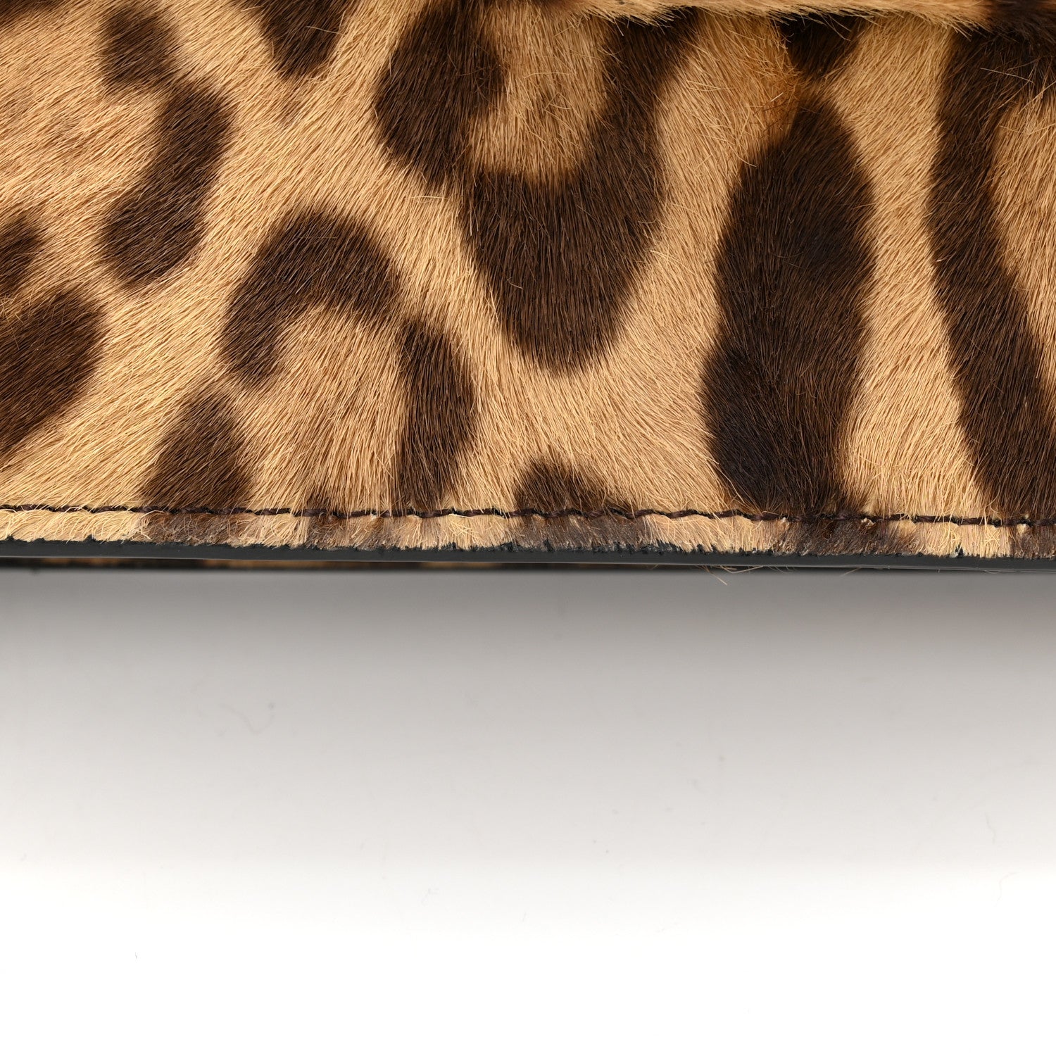 Valentino Garavani Calf Hair Leopard Print VSling Chain Wallet 11 of 11