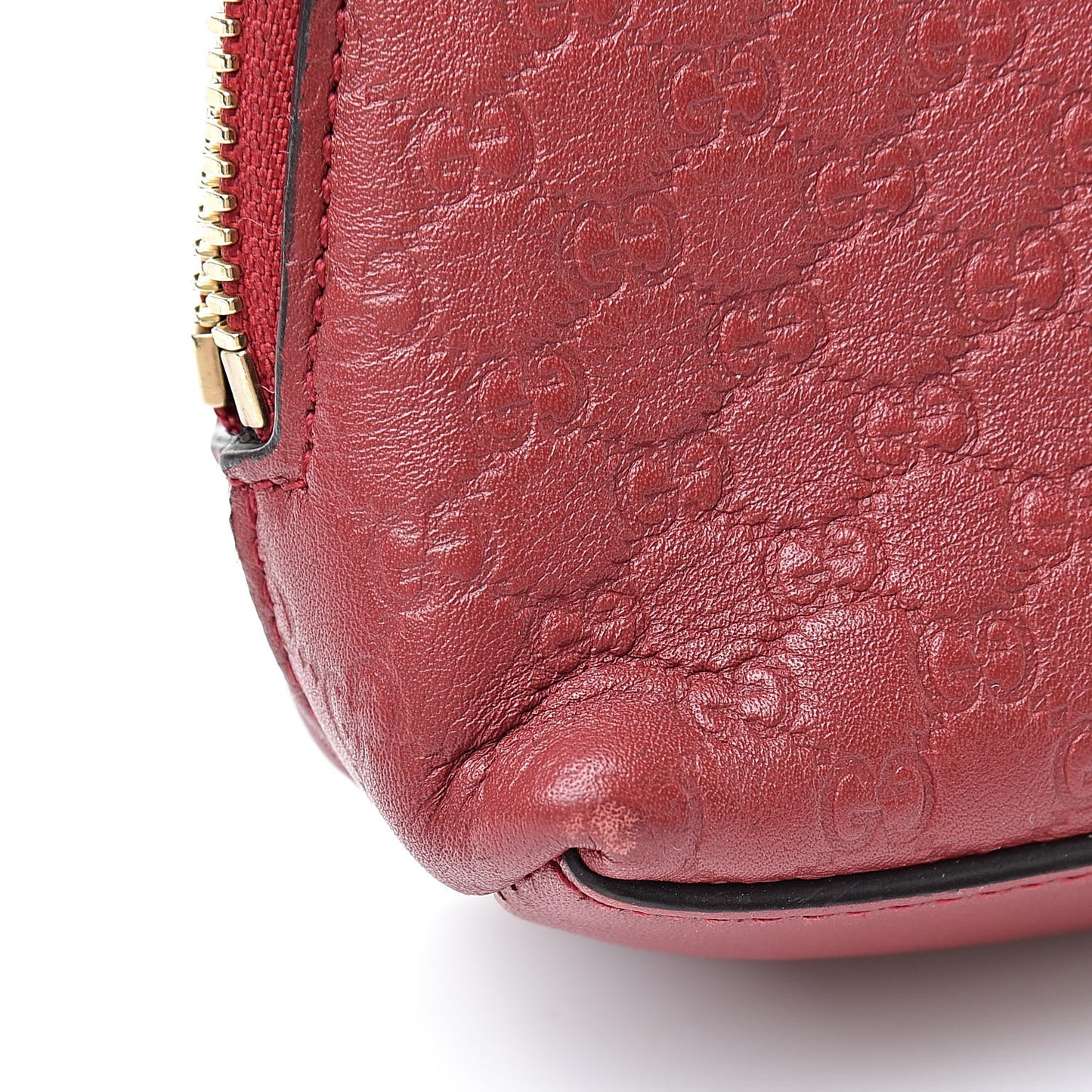 Microguccissima GG Cosmetic Case Red
