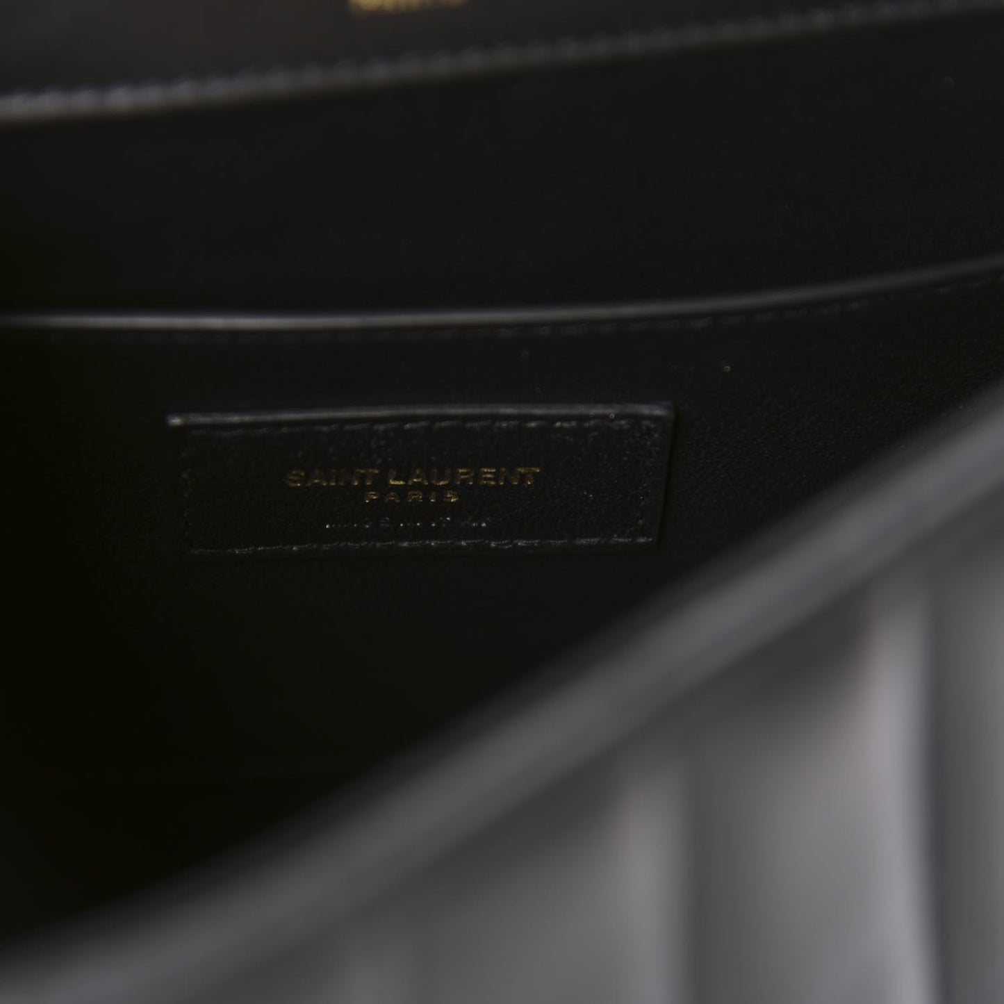 Lambskin Matelasse Monogram Medium Vicky Chain Bag Black