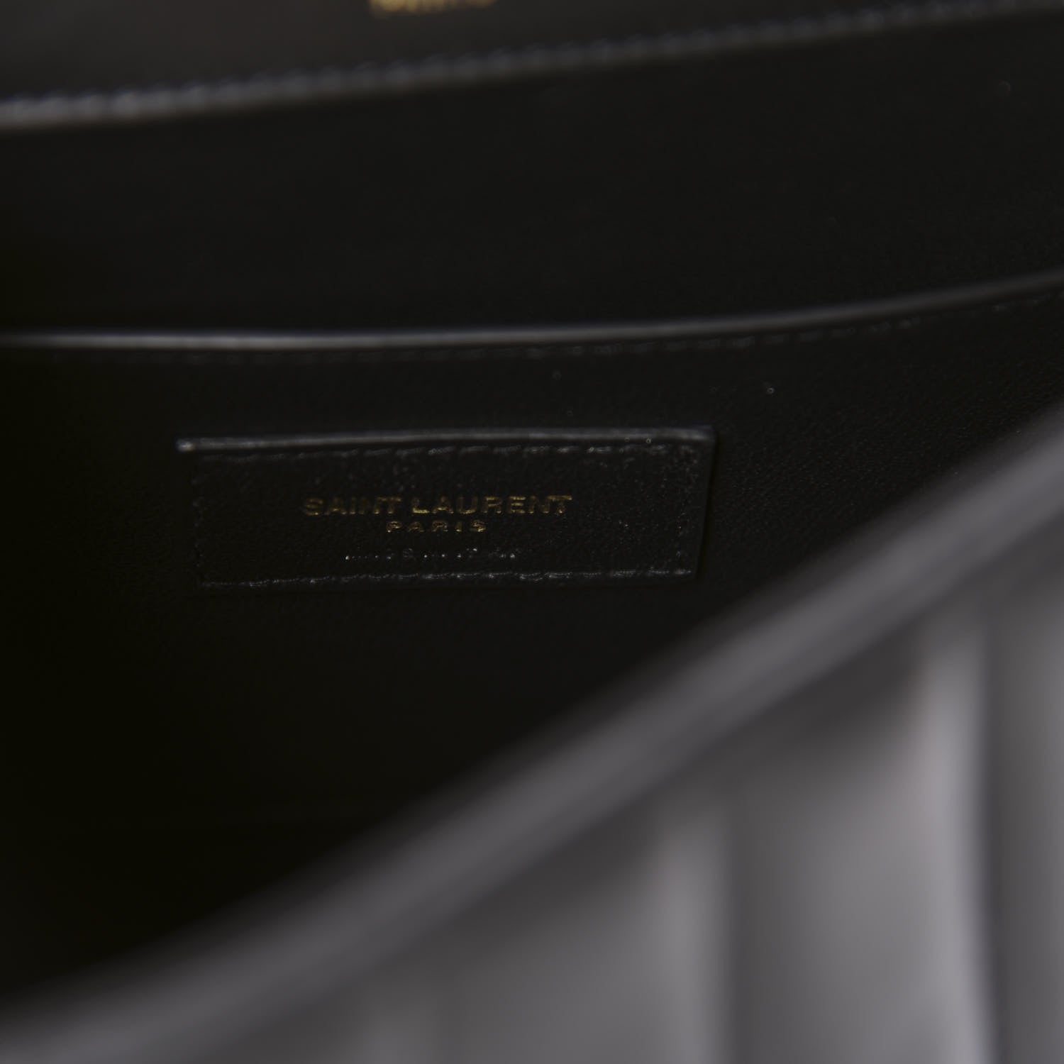 Saint Laurent Lambskin Matelasse Monogram Medium Vicky Chain Bag Black 9 of 11