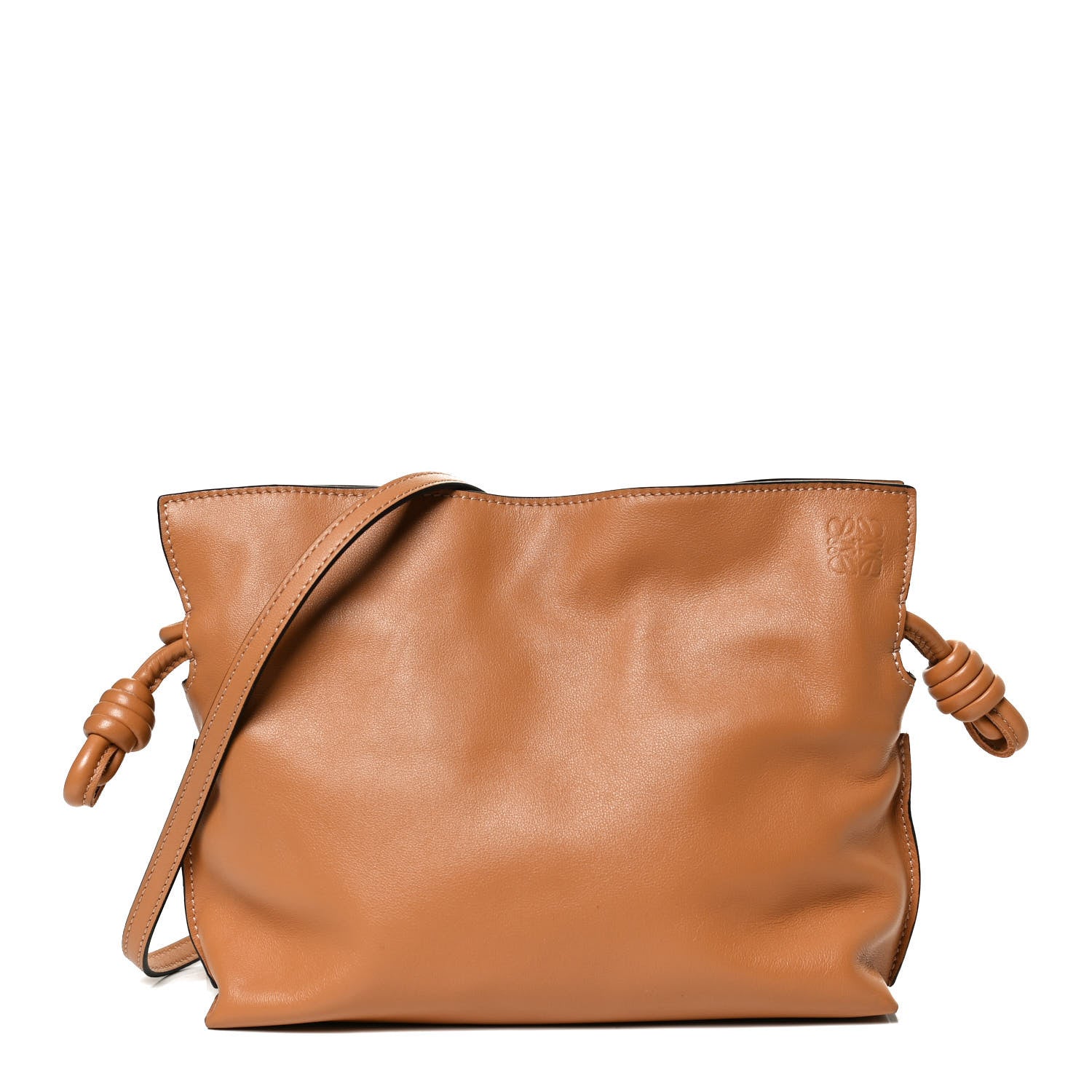 Loewe Calfskin Mini Flamenco Knot Clutch Warm Desert 1 of 11