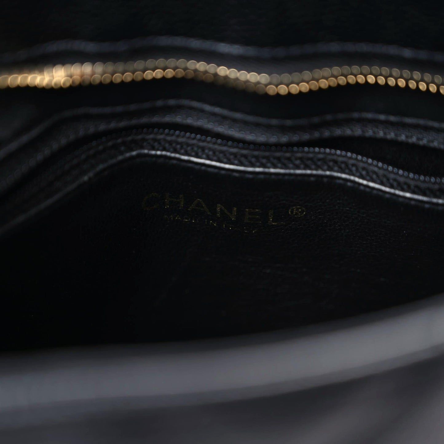 Caviar Quilted Medallion Tote Black