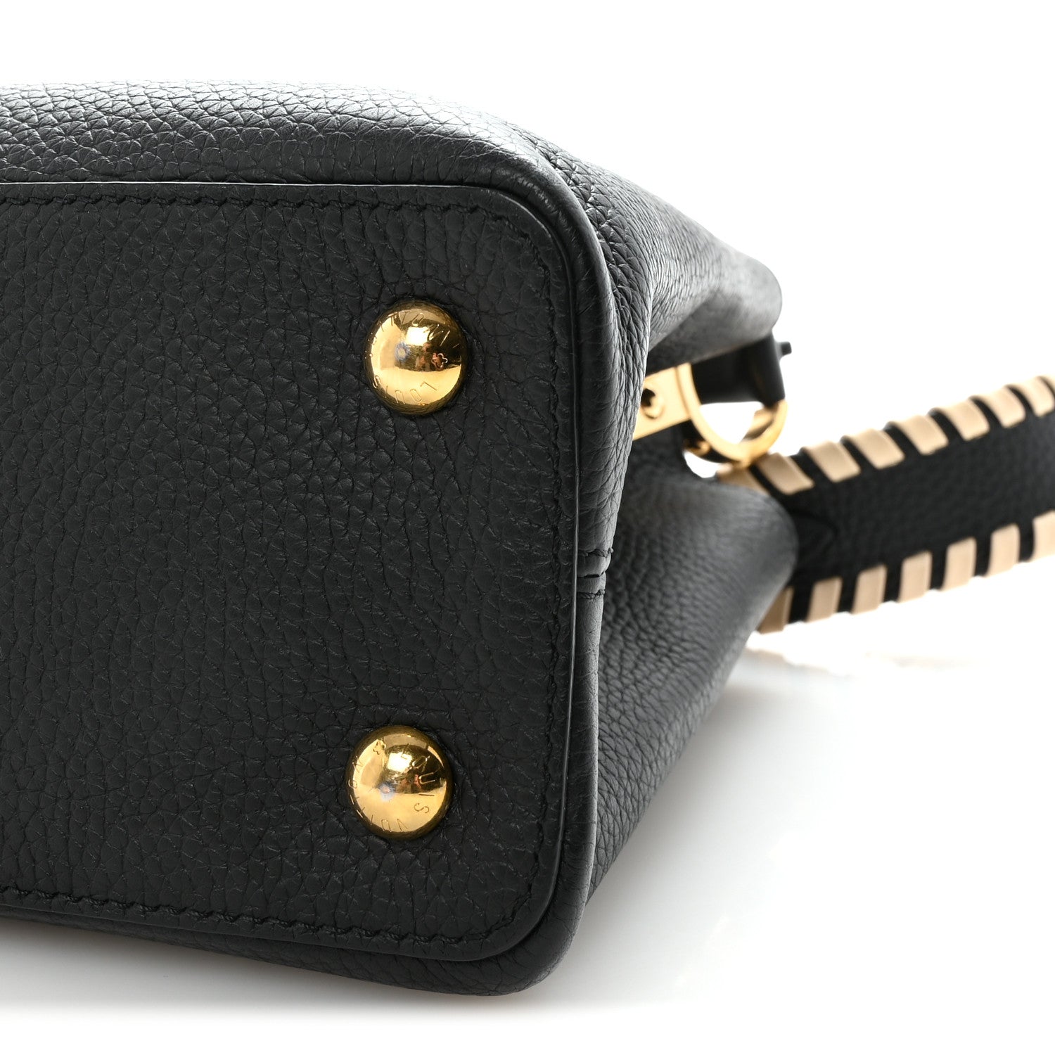 Louis Vuitton Taurillon Crafty Capucines MM Black 9 of 9