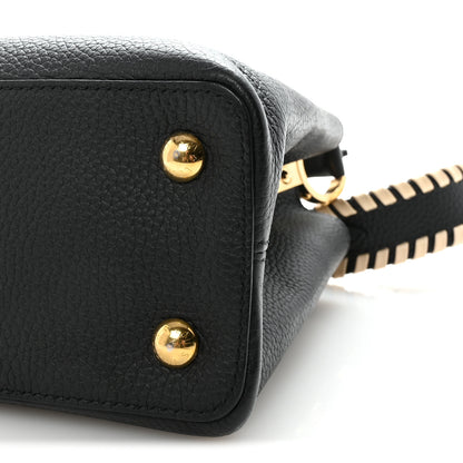 Louis Vuitton Taurillon Crafty Capucines MM Black 9 of 9