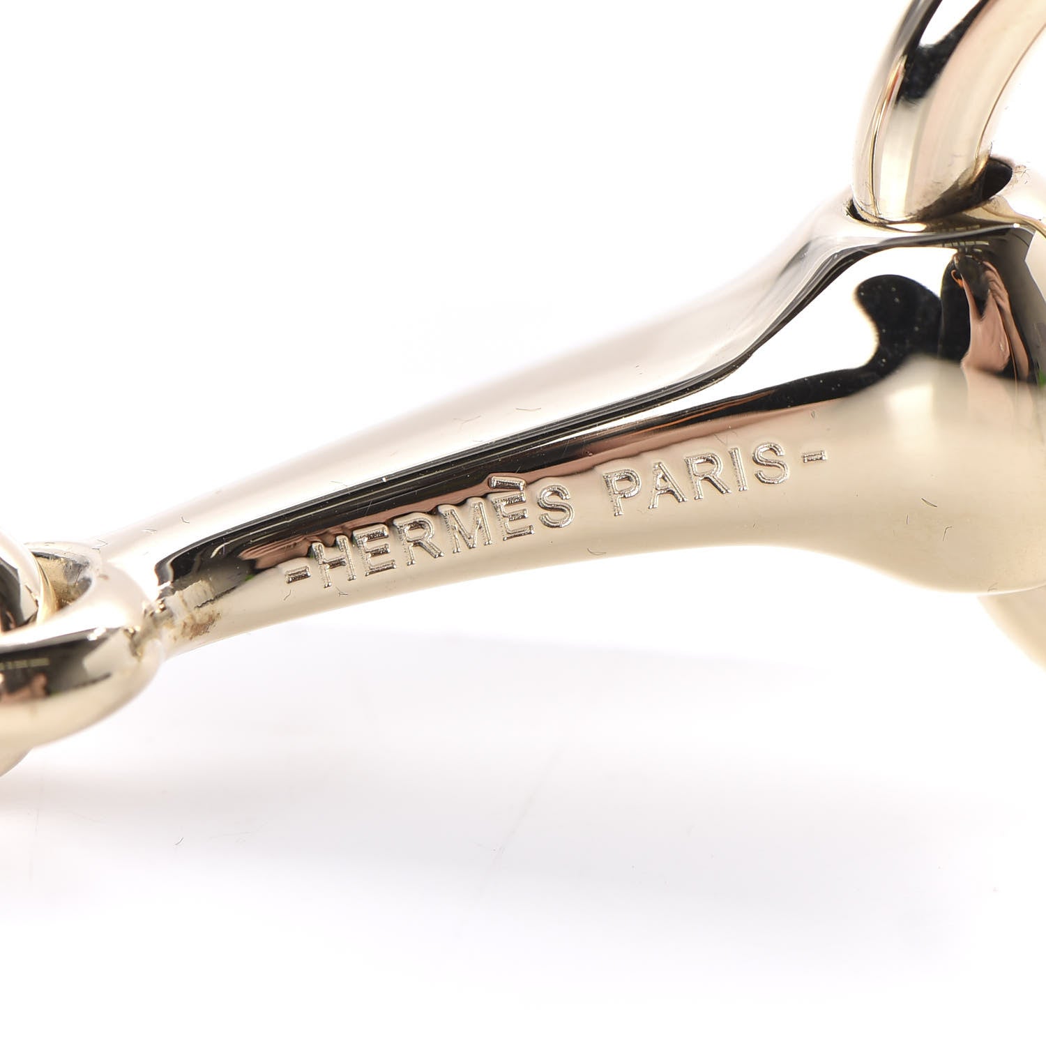 Hermes Permabrass Mors Scarf Ring Gold 3 of 5