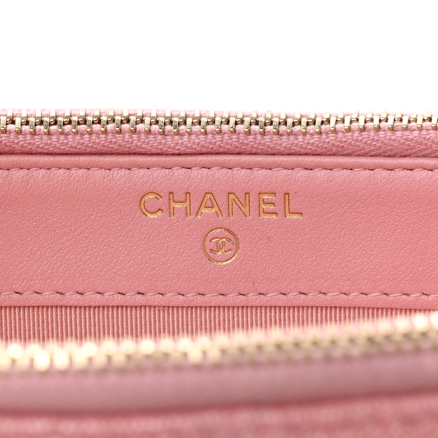 Chanel Iridescent Caviar Quilted Small Clutch With Chain Pink 6 of 16