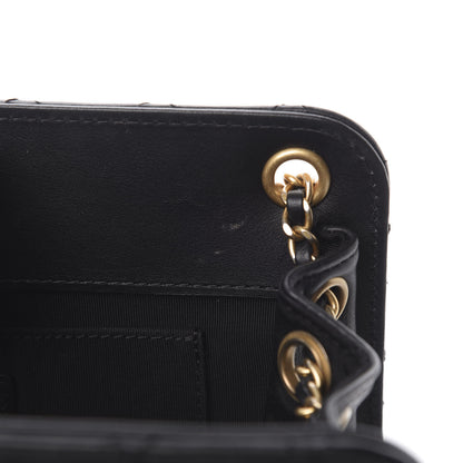 Chanel Calfskin Quilted CC Chain Accordion Tote Black 12 of 16