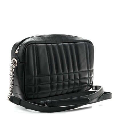 Burberry Calfskin Quilted Small Lola Camera Bag Black 3 of 11