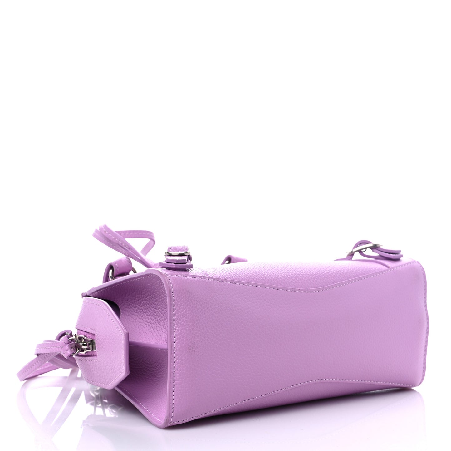 Grained Calfskin Neo Classic Silver Hardware Mini City Lilac