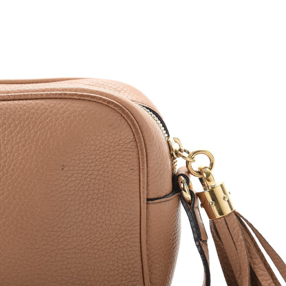 Gucci Pebbled Calfskin Small Soho Disco Bag Camelia 16 of 20