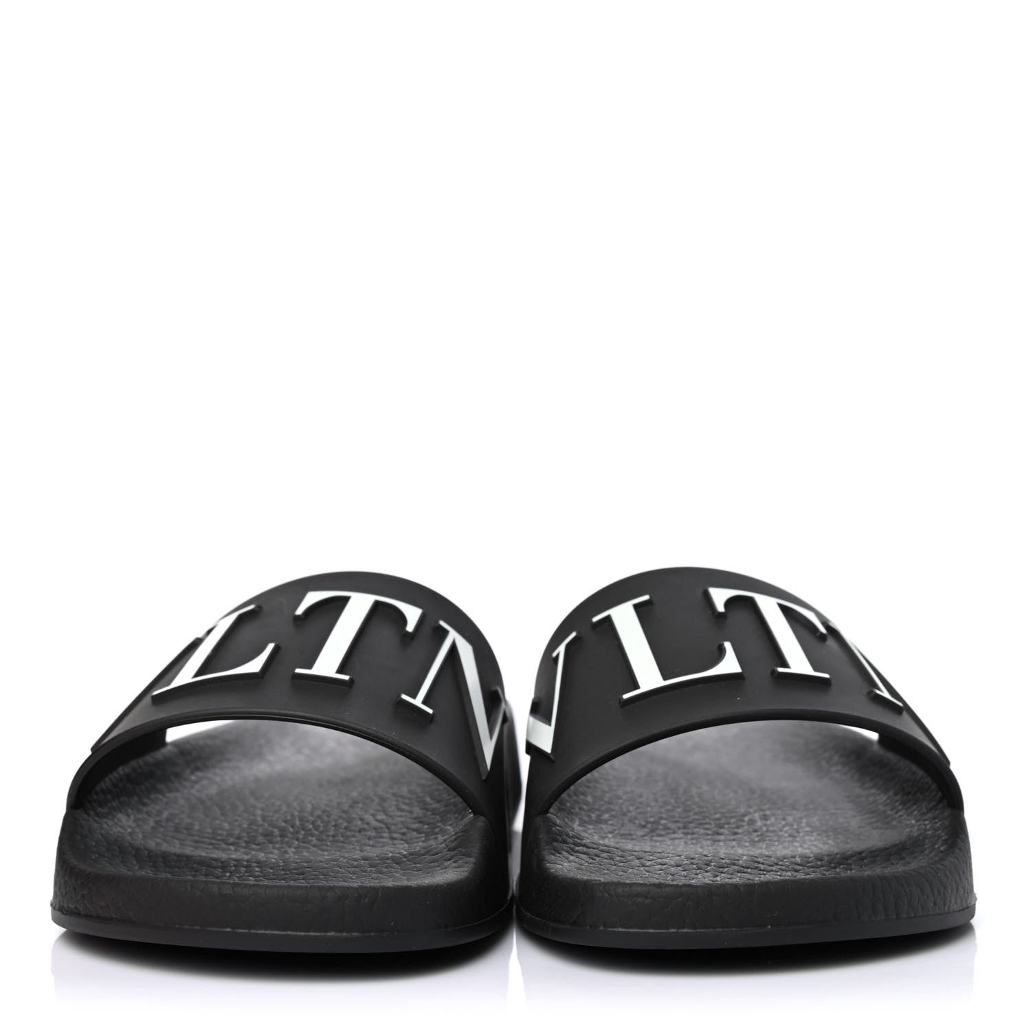 Valentino Garavani Rubber VLTN Pool Slide Sandals 36 Black 2 of 4