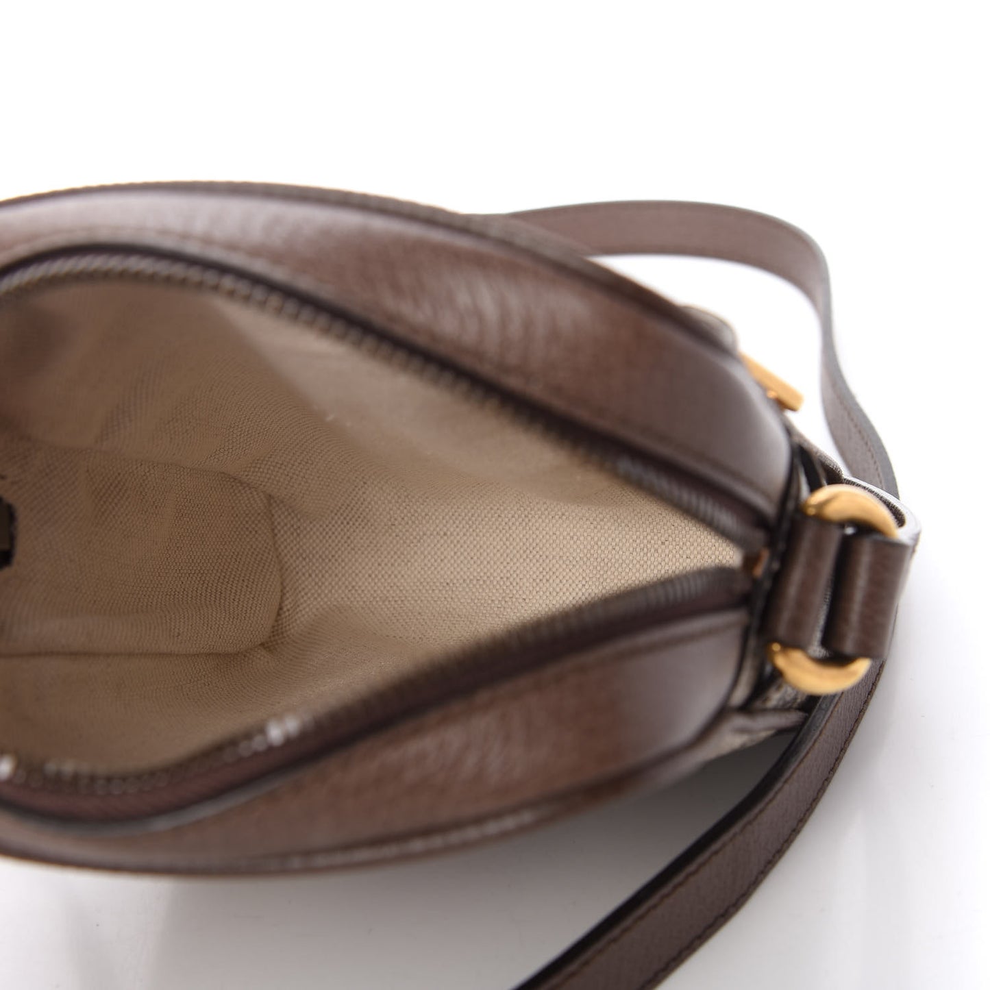 GG Supreme Monogram Web Mini Ophidia Messenger Brown