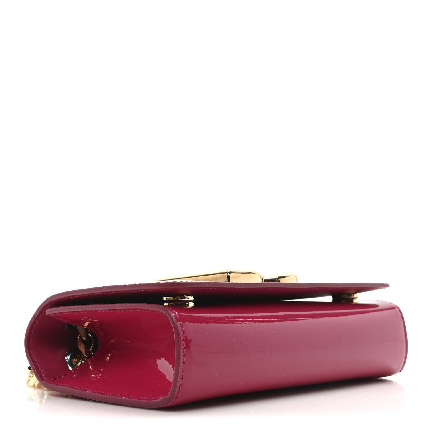 Dolce & Gabbana Patent DG Girls Phone Shoulder Bag Dark Pink 4 of 9