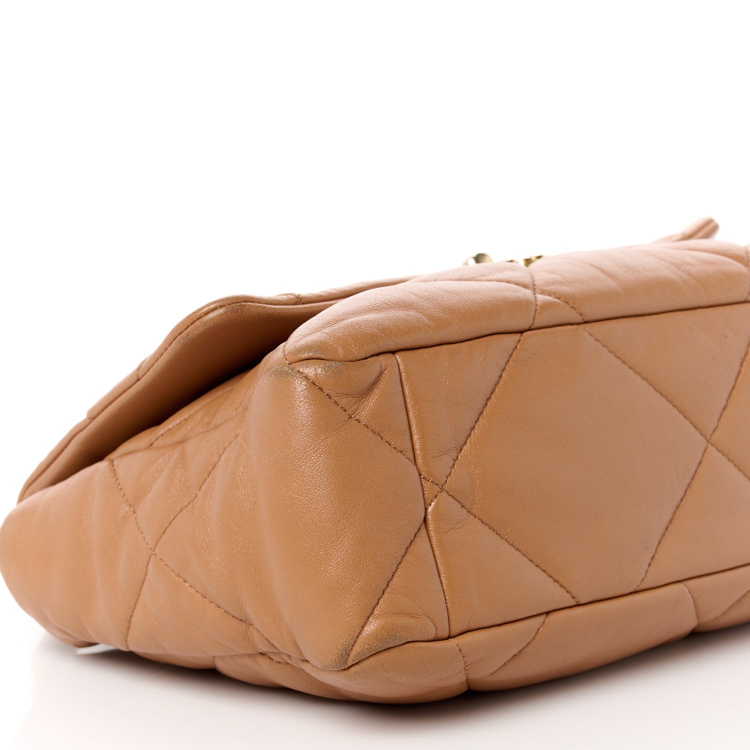 Chanel Lambskin Quilted Large Chanel 19 Flap Brown 9 of 11