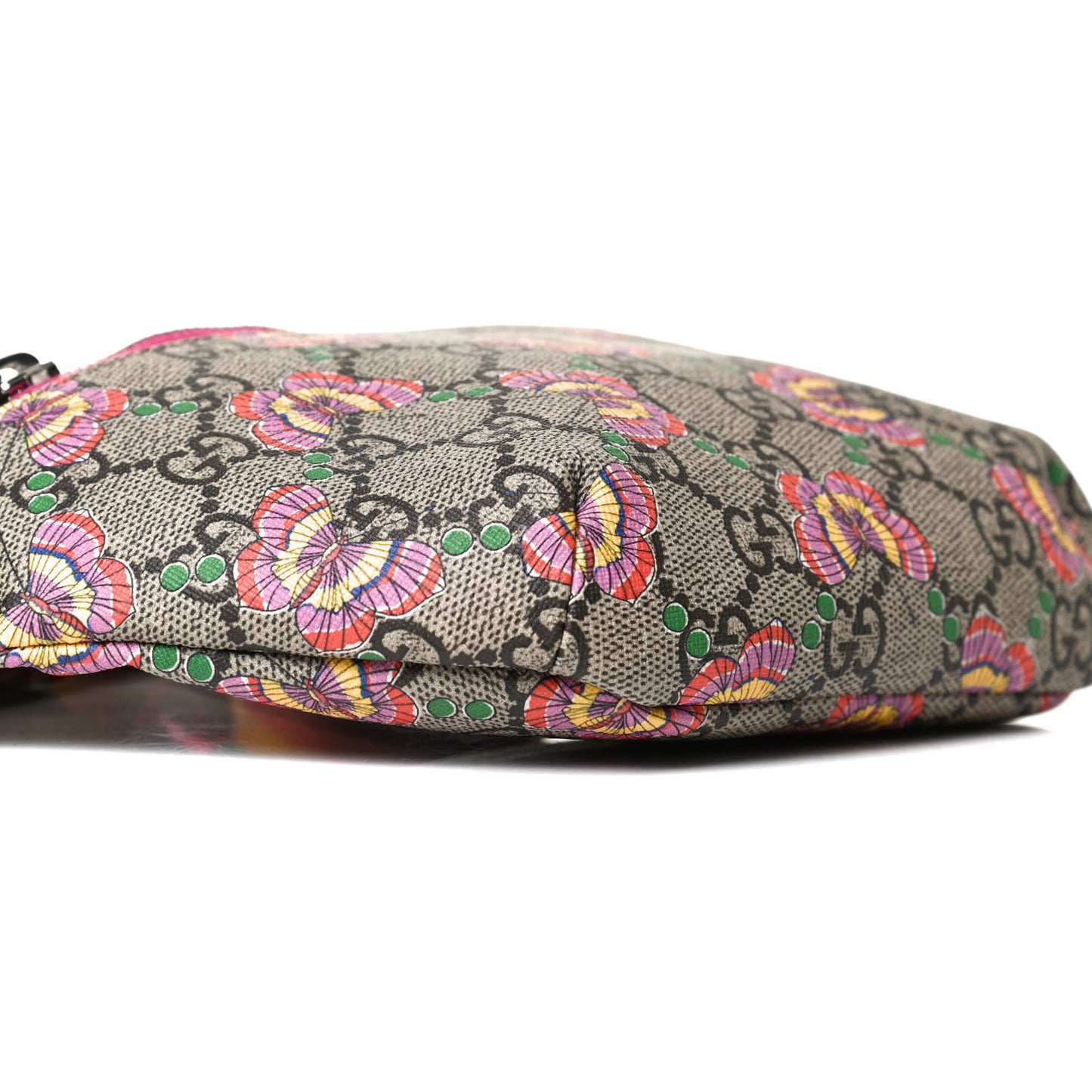 GG Supreme Monogram Butterflies Childrens Belt Bag Multicolor