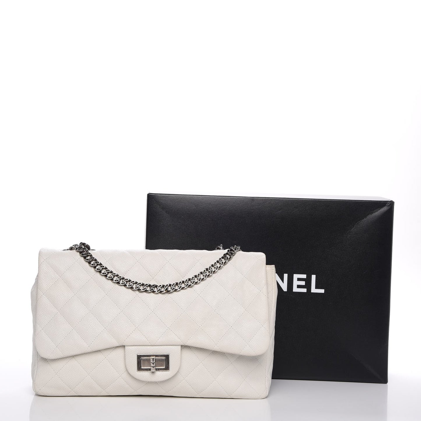 Caviar Quilted 2.55 Reissue 226 Flap White