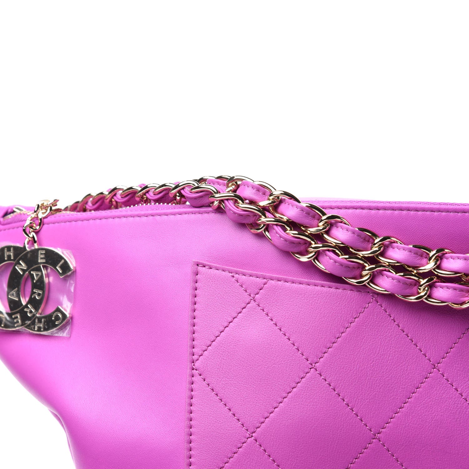 Chanel X PHARRELL WILLIAMS Lambskin Oversized Waist Belt Bag Fuchsia 10 of 10
