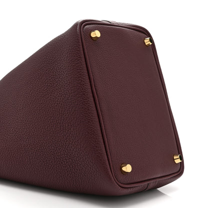 Hermes Taurillon Clemence Picotin Lock 18 PM Rouge Sellier 9 of 10