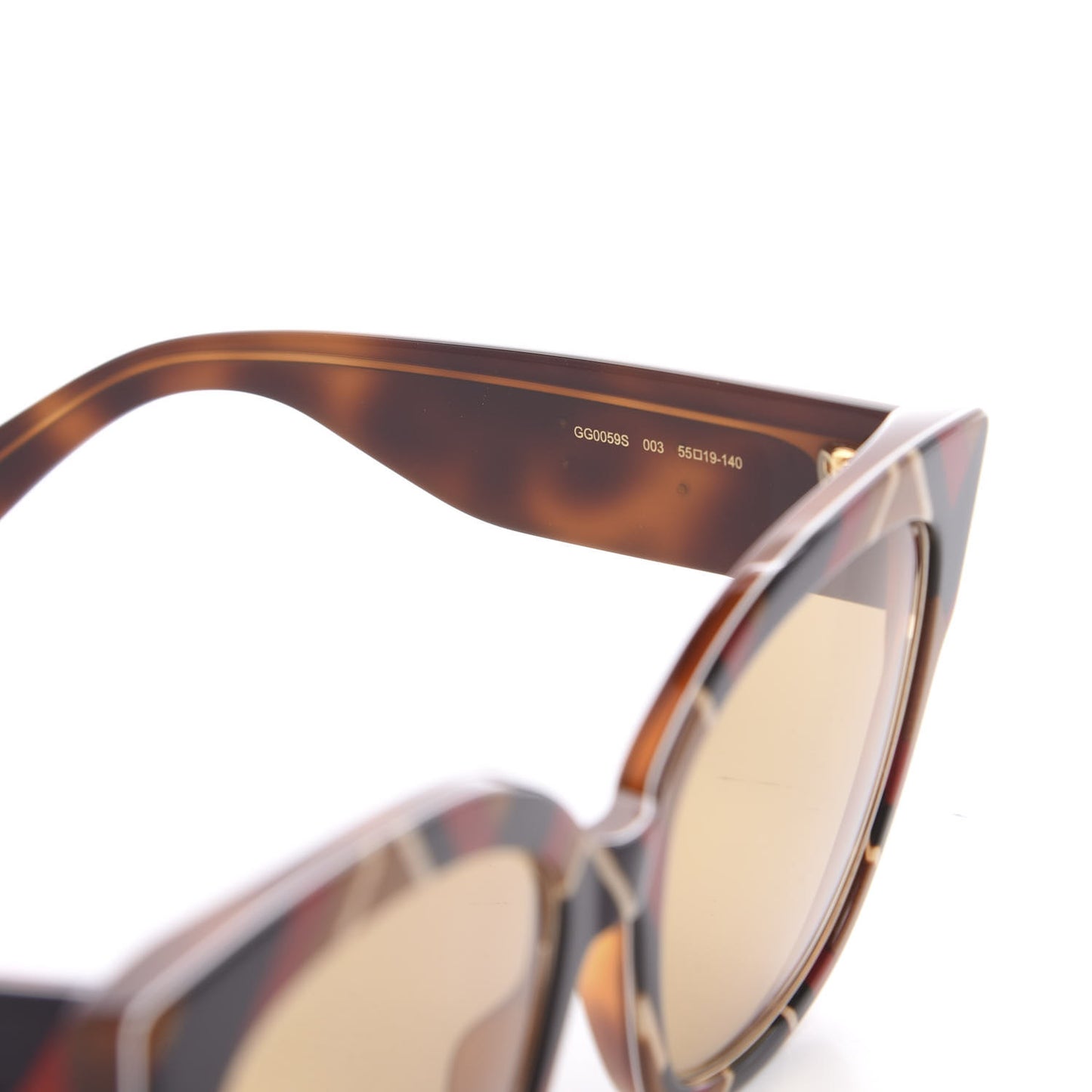 Acetate Square Frame Sunglasses GG0059S Multicolor