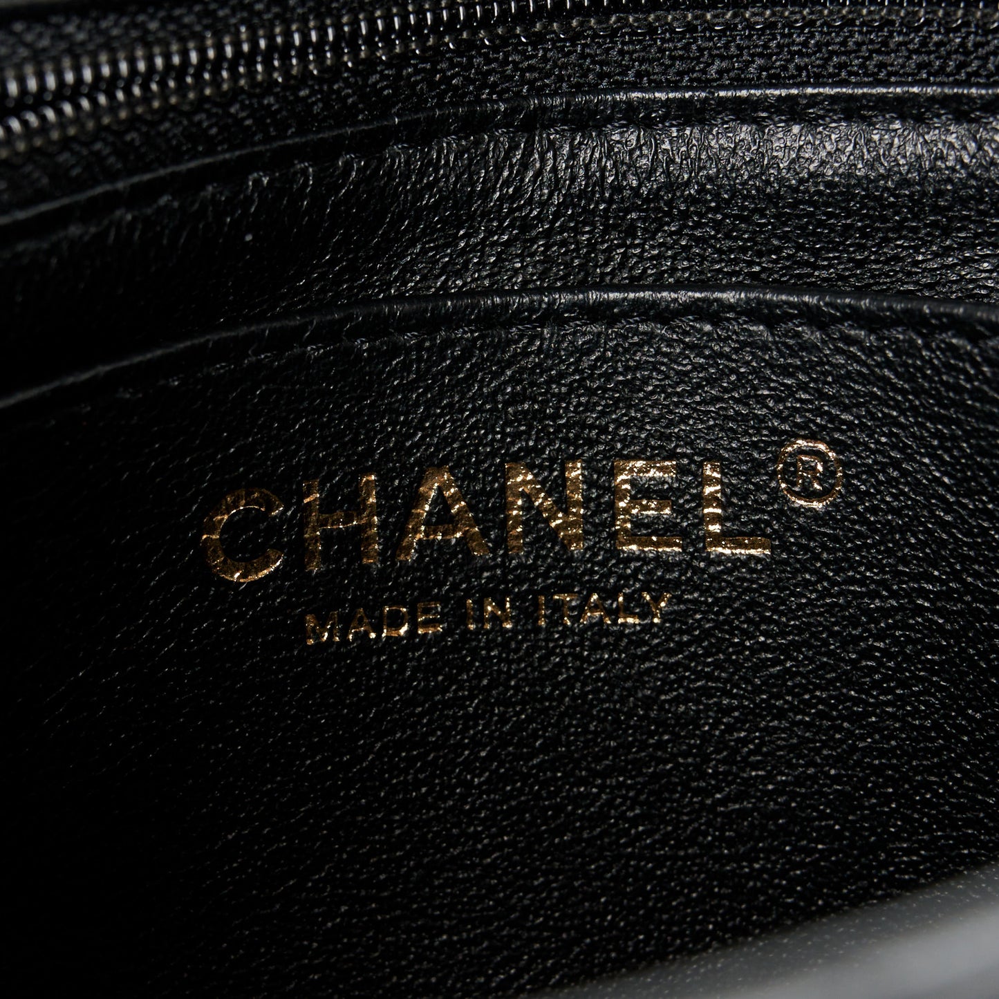 Lambskin Quilted Mini Square Flap Black