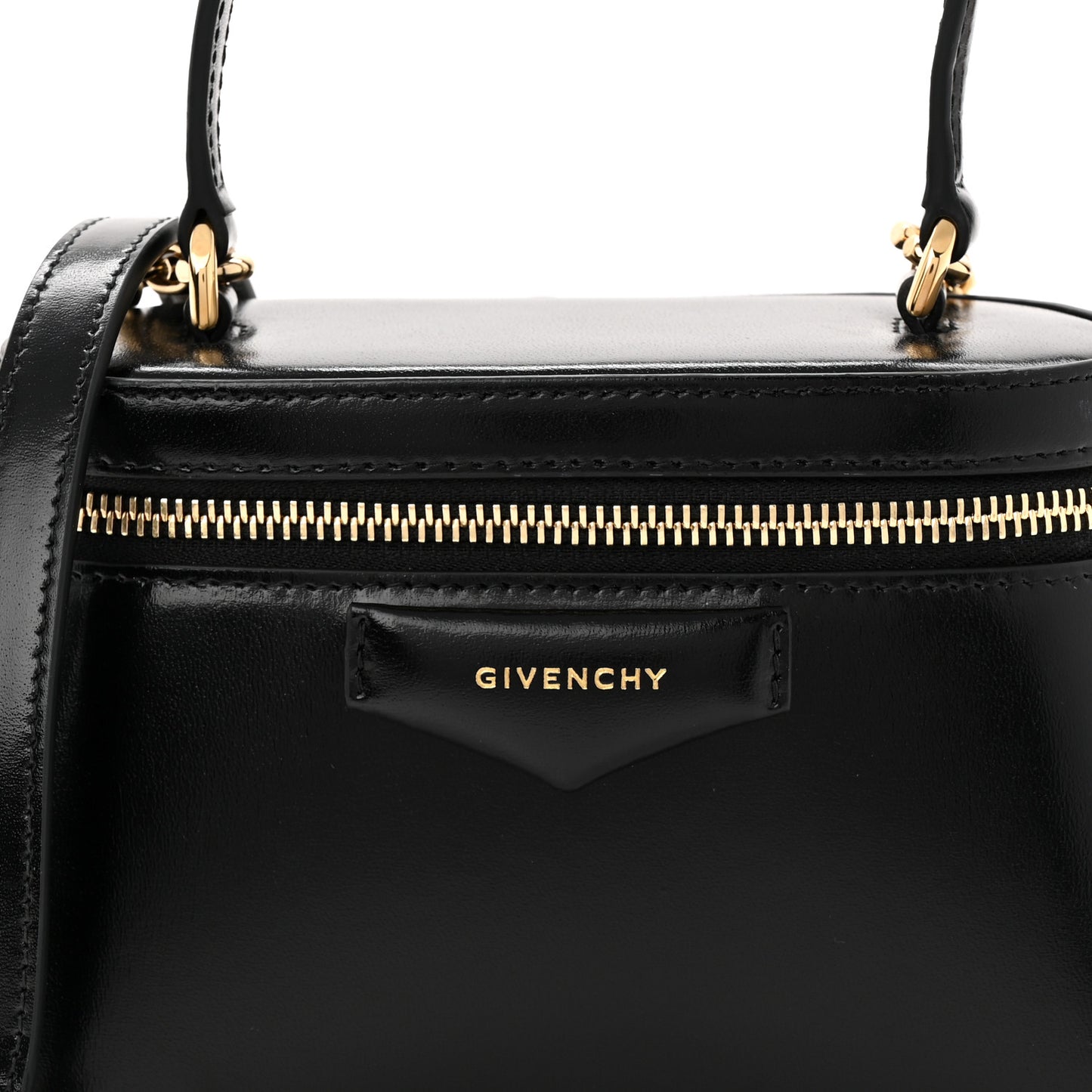 Box Calfskin Antigona Vanity Bag With Chain Black